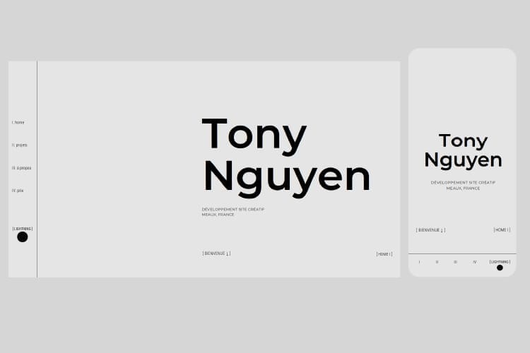 Développé par Tony Nguyen Dev